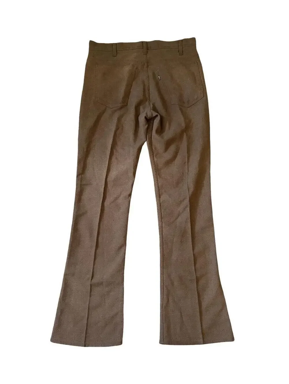 Vintage 70s Levi’s Sta Prest Bell Bottoms Flare Pants Brown Disco Size 32x34